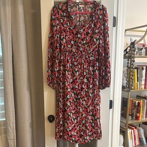 The Get V-Neck Long Sleeve Maxi Floral Dress